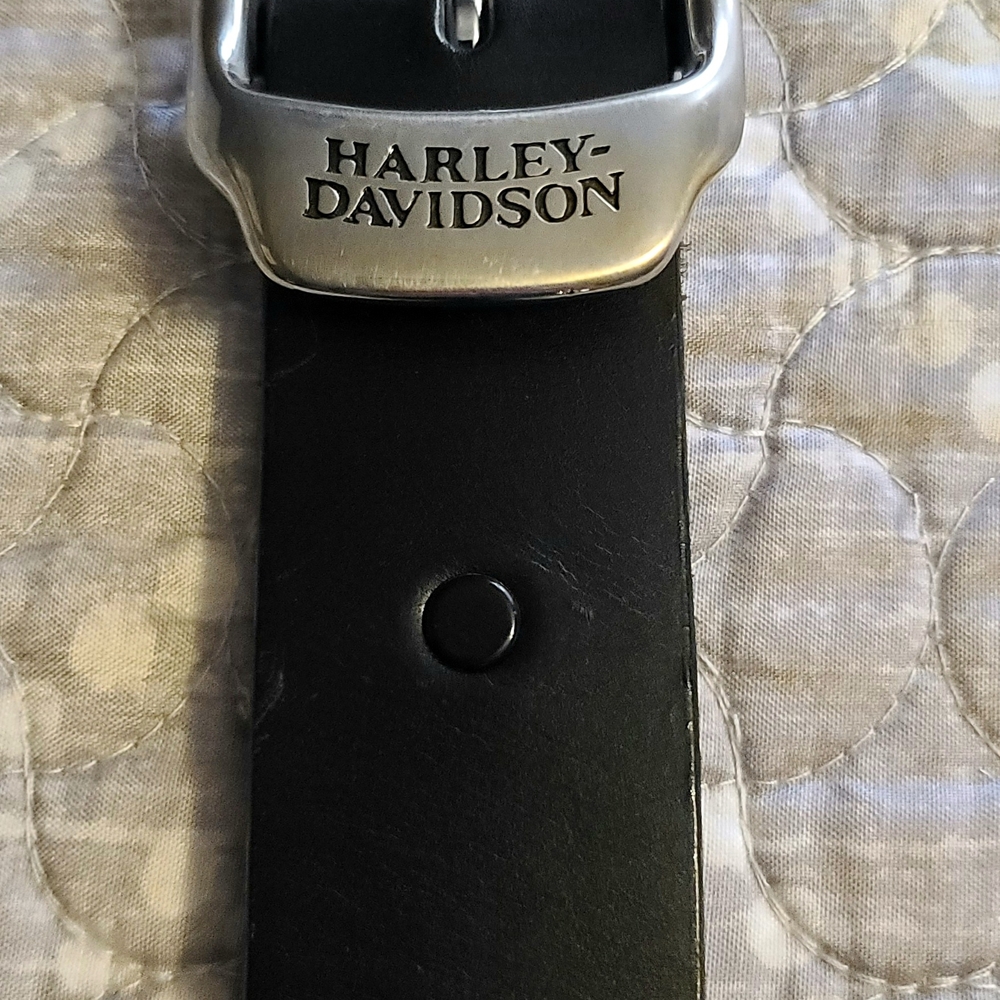 Harley-Davidson Black Leather Belt